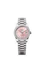 Rolex White Gold Datejust - 31mm - Pink Diamond Dial - President