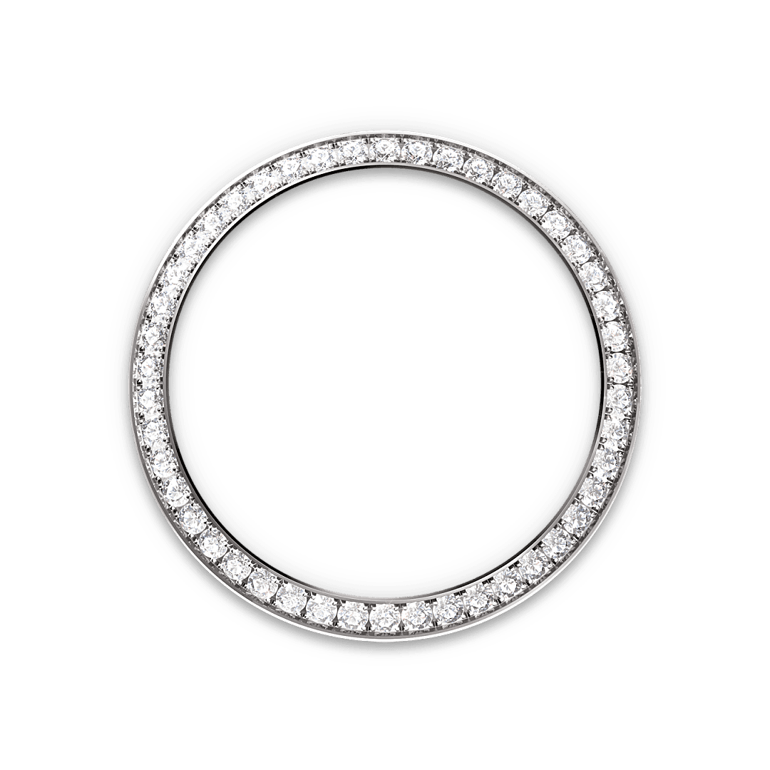 Rolex White Gold Datejust - 31mm - Silver Diamond Dial