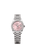 Rolex White Gold Datejust - 31mm - Pink Diamond Dial - President