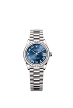 Rolex White Gold Datejust - 31mm - Bright blue