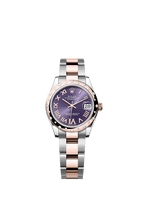 Rolex Two-Tone (RG/SS) Datejust - 31mm - Aubergine Diamond Dial - Oyster