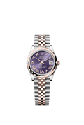 Rolex Two-Tone (RG/SS) Datejust - 31mm - Aubergine Diamond Dial - Jubilee