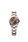 Rolex Two-Tone (RG/SS) Datejust - 31mm - Chocolate Diamond Dial - Oyster