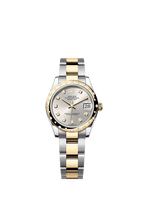 Rolex Two-Tone (YG/SS) Datejust - 31mm - Silver Diamond Dial - Oyster