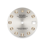 Rolex Two-Tone (YG/SS) Datejust - 31mm - Silver Diamond Dial - Oyster