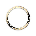 Rolex Two-Tone (YG/SS) Datejust - 31mm - Olive green, floral motif Diamond Dial - Oyster