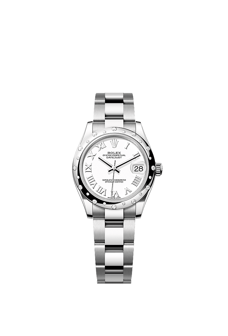 Rolex Stainless Steel Datejust - 31mm - White - Oyster