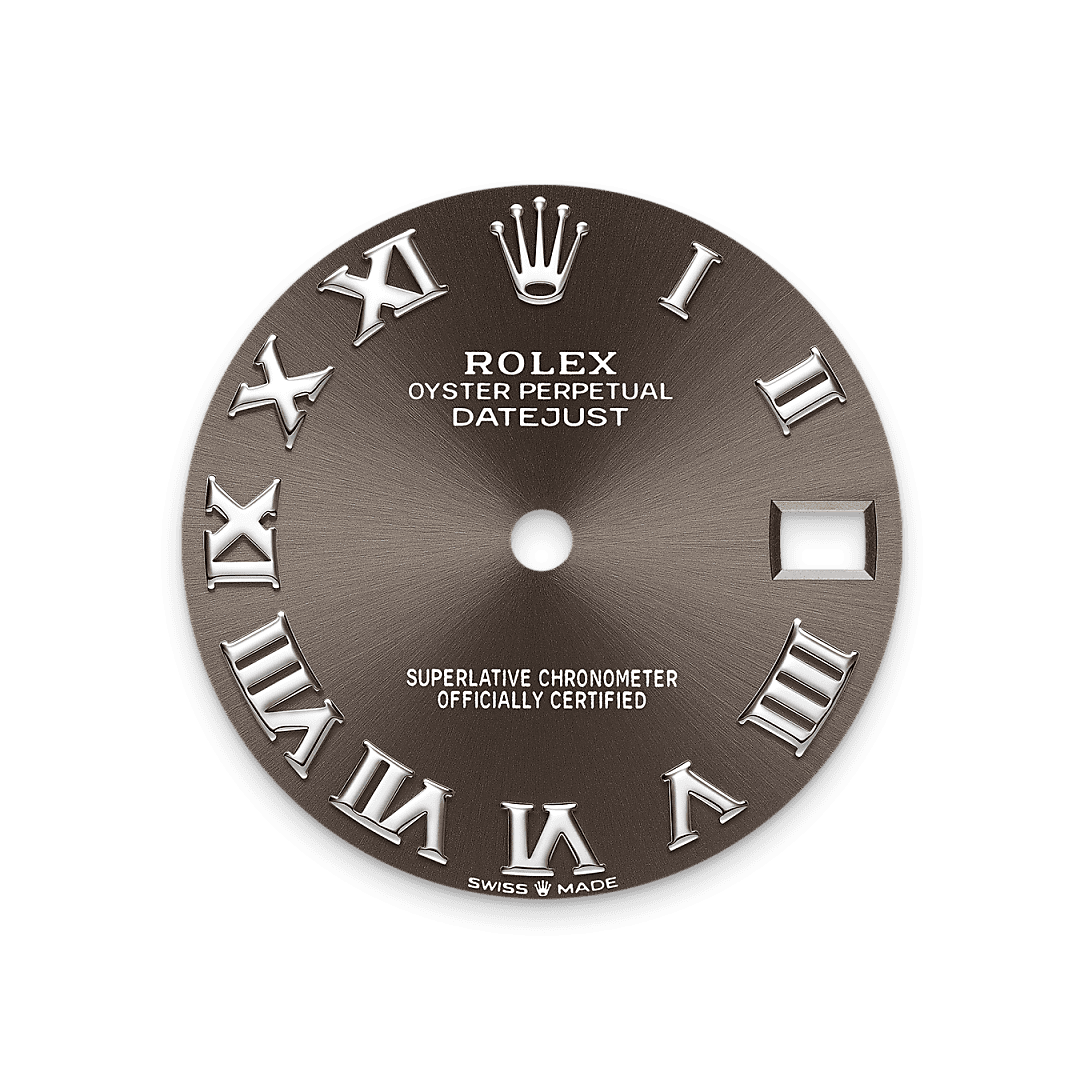 Rolex Stainless Steel Datejust - 31mm - Dark grey - Jubilee