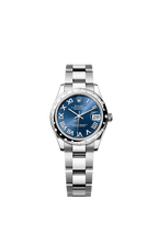 Rolex Stainless Steel Datejust - 31mm - Bright blue - Oyster