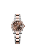 Rolex Two-Tone (RG/SS) Datejust - 31mm - Chocolate Diamond Dial - Oyster