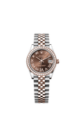 Rolex Two-Tone (RG/SS) Datejust - 31mm - Chocolate Diamond Dial - Jubilee