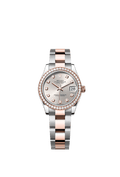 Rolex Two-Tone (RG/SS) Datejust - 31mm - Silver Diamond Dial - Oyster