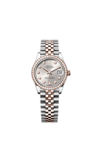Rolex Two-Tone (RG/SS) Datejust - 31mm - Silver Diamond Dial - Jubilee