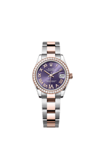 Rolex Two-Tone (RG/SS) Datejust - 31mm - Aubergine Diamond Dial - Oyster