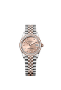 Rolex Two-Tone (RG/SS) Datejust - 31mm - Rosé-colour Diamond Dial - Jubilee
