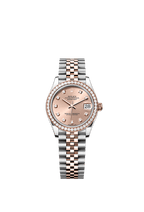 Rolex Two-Tone (RG/SS) Datejust - 31mm - Rosé-colour Diamond Dial - Jubilee