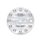 Rolex Two-Tone (RG/SS) Datejust - 31mm - White mother-of-pearl Diamond Dial - Jubilee