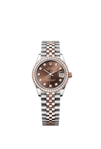 Rolex Two-Tone (RG/SS) Datejust - 31mm - Chocolate Diamond Dial - Jubilee