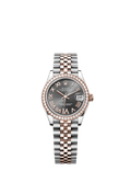 Rolex Two-Tone (RG/SS) Datejust - 31mm - Slate Diamond Dial - Jubilee