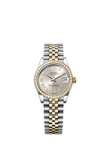 Rolex Two-Tone (YG/SS) Datejust - 31mm - Silver Diamond Dial - Jubilee