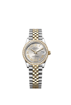 Rolex Two-Tone (YG/SS) Datejust - 31mm - Silver Diamond Dial - Jubilee