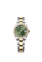 Rolex Two-Tone (YG/SS) Datejust - 31mm - Olive green Diamond Dial - Oyster