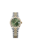 Rolex Two-Tone (YG/SS) Datejust - 31mm - Olive green Diamond Dial - Jubilee