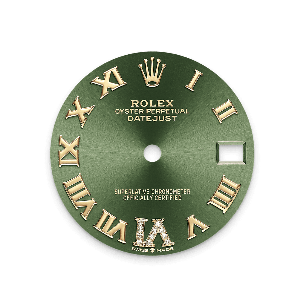 Rolex Two-Tone (YG/SS) Datejust - 31mm - Olive green Diamond Dial - Jubilee