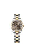 Rolex Two-Tone (YG/SS) Datejust - 31mm - Dark grey Diamond Dial - Oyster