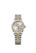 Rolex Two-Tone (YG/SS) Datejust - 31mm - Silver Diamond Dial - Jubilee
