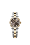 Rolex Two-Tone (YG/SS) Datejust - 31mm - Dark grey Diamond Dial - Oyster