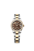 Rolex Two-Tone (YG/SS) Datejust - 31mm - Black mother-of-pearl Diamond Dial - Oyster