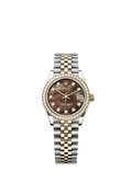 Rolex Two-Tone (YG/SS) Datejust - 31mm - Black mother-of-pearl Diamond Dial - Jubilee