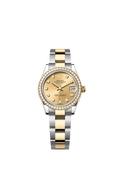 Rolex Two-Tone (YG/SS) Datejust - 31mm - Champagne-colour Diamond Dial - Oyster