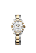 Rolex Two-Tone (YG/SS) Datejust - 31mm - White mother-of-pearl Diamond Dial - Oyster