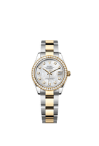 Rolex Two-Tone (YG/SS) Datejust - 31mm - White mother-of-pearl Diamond Dial - Oyster