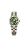 Rolex Two-Tone (YG/SS) Datejust - 31mm - Olive green Diamond Dial - Jubilee