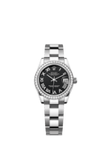 Rolex Stainless Steel Datejust - 31mm - Bright black - Oyster