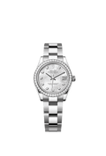 Rolex Stainless Steel Datejust - 31mm - White mother-of-pearl Diamond Dial - Oyster