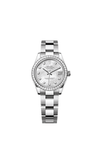 Rolex Stainless Steel Datejust - 31mm - White mother-of-pearl Diamond Dial - Oyster