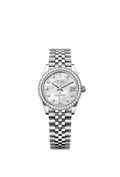 Rolex Stainless Steel Datejust - 31mm - White mother-of-pearl Diamond Dial - Jubilee