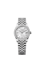 Rolex Stainless Steel Datejust - 31mm - White mother-of-pearl Diamond Dial - Jubilee