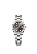 Rolex Stainless Steel Datejust - 31mm - Dark grey Diamond Dial - Oyster