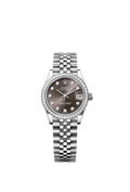 Rolex Stainless Steel Datejust - 31mm - Dark grey Diamond Dial - Jubilee