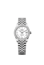 Rolex Stainless Steel Datejust - 31mm - White - Jubilee