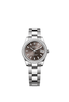 Rolex Stainless Steel Datejust - 31mm - Dark grey - Oyster