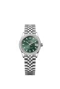 Rolex Stainless Steel Datejust - 31mm - Mint green - Jubilee