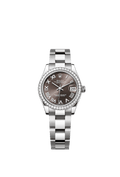 Rolex Stainless Steel Datejust - 31mm - Dark grey - Oyster