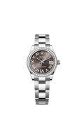 Rolex Stainless Steel Datejust - 31mm - Dark grey Diamond Dial - Oyster