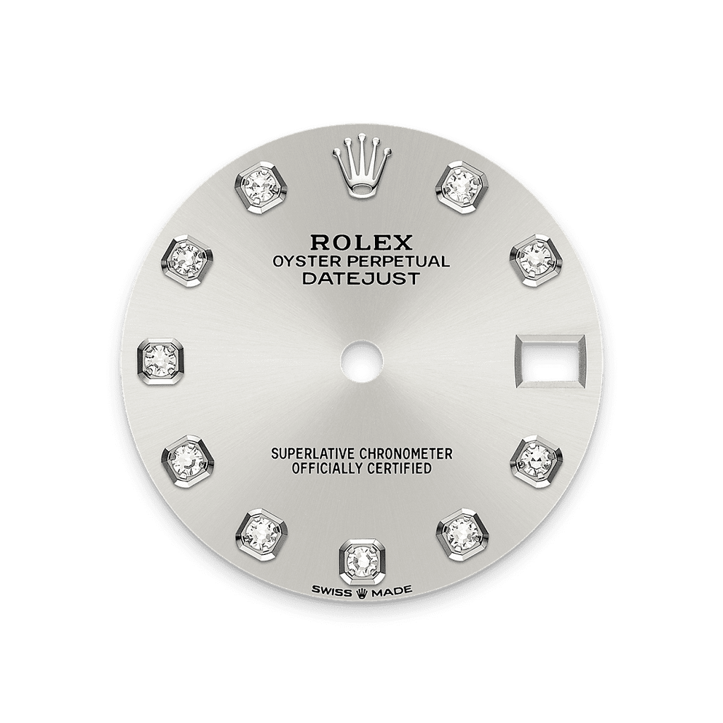 Rolex Stainless Steel Datejust - 31mm - Silver Diamond Dial - Oyster